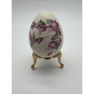 Kathy Seek Hand painted Porcelain egg